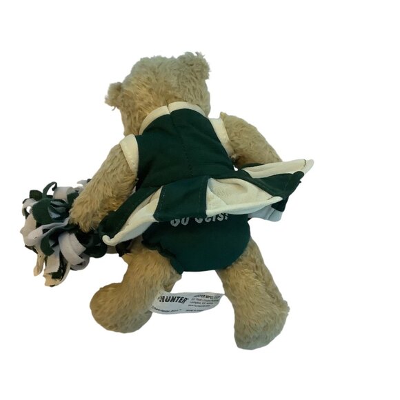 New York Jets Cheerleader Teddy Bear "Go Jets!" Plush Toy Hunter MFG Pom Pom 6" - Picture 4 of 8